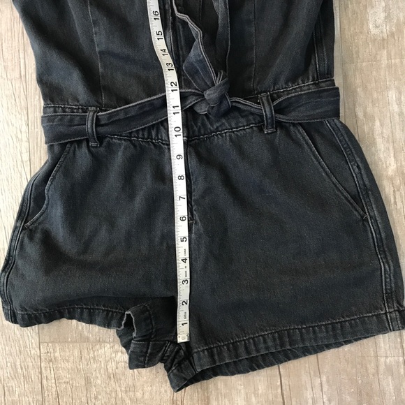 Free People Green River Denim Romper - Picture 13 of 15
